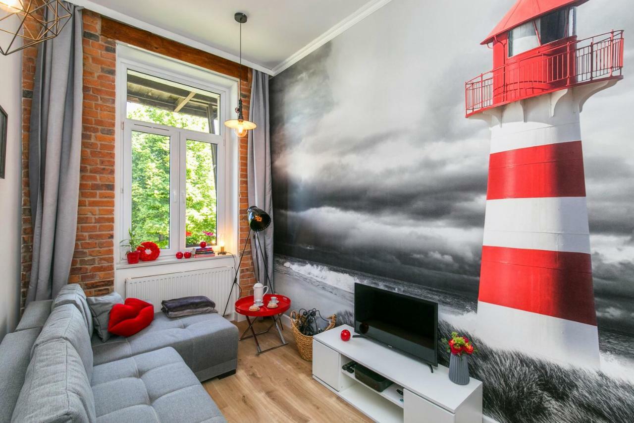 Berg Apartament Red Obok Starego Miasta Gdansk Exterior foto